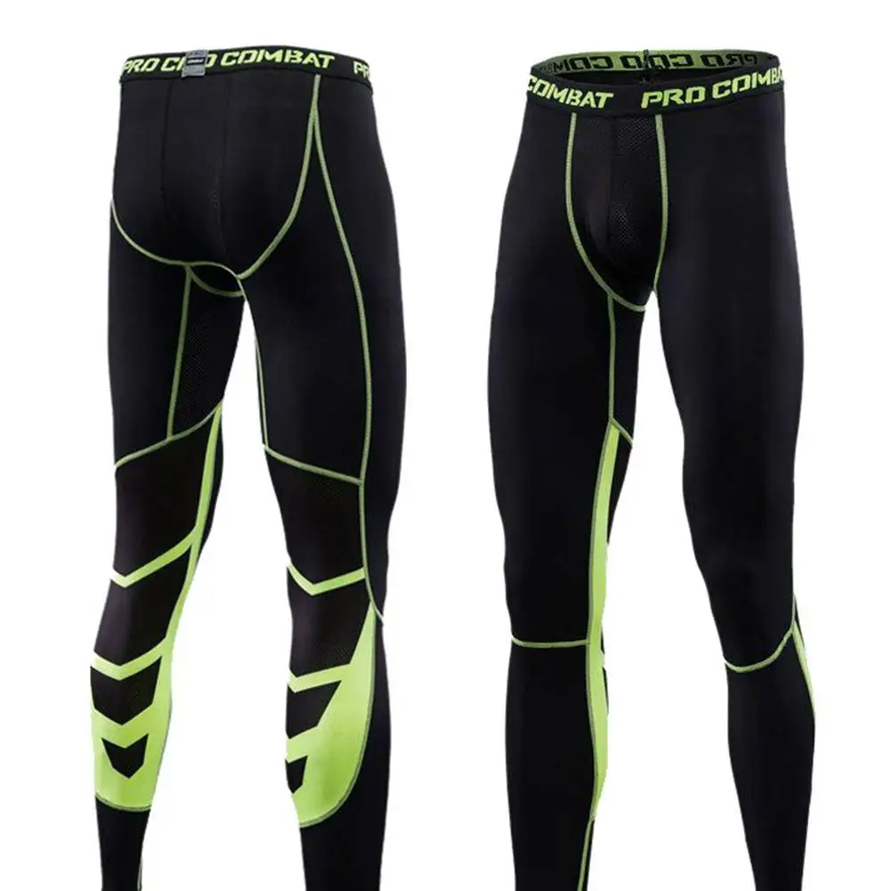 

Компрессионные штаны для тренажерного зала, Фитнес, трико для бега Для мужчин быстросохнущие спортивные Фитнес бег Плотные брюки эластичны...