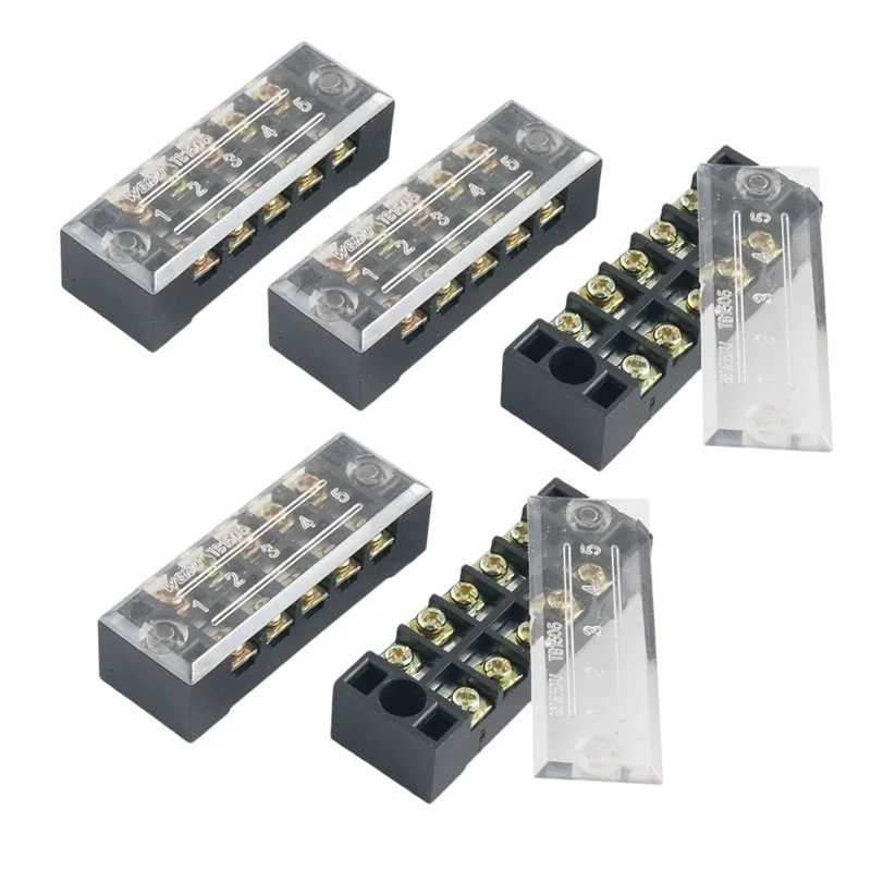 5pcs/lot Dual Row 5 Position Screw Terminal Strip 600V 15A Terminal Block Strip Wire Connector Wiring Tool
5pcs/lot Dual Row 5 Position Screw Terminal Strip 600V 15A Terminal Block Strip Wire Connector Wiring Tool