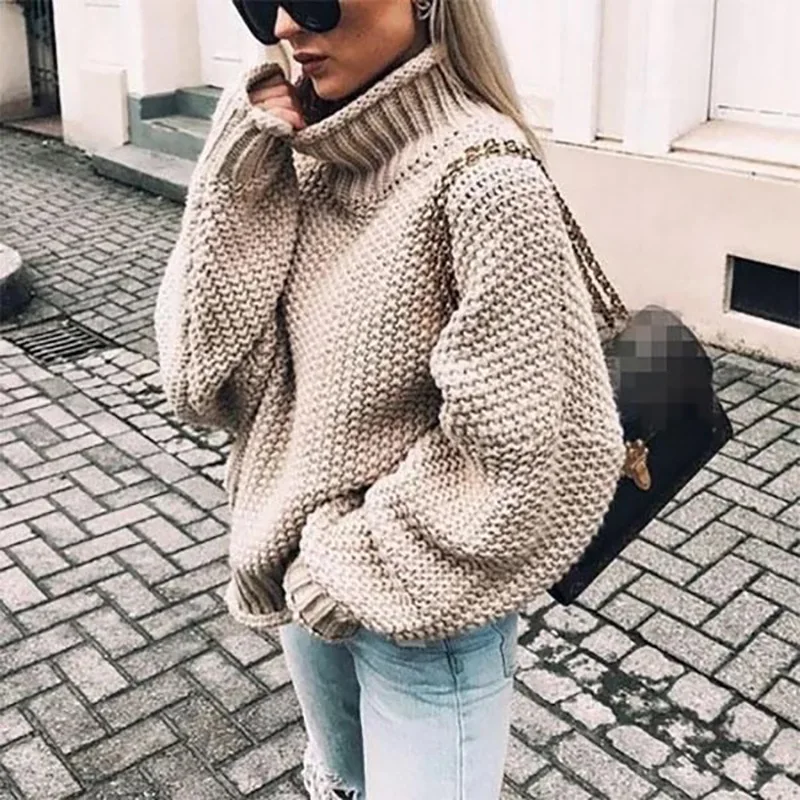 Blusas De Inverno Feminina Time-limited Women's Sweater 2019 New Thread Pullover Curled Turtleneck Bat Sleeve Knitted Women
Blusas De Inverno Feminina Time-limited Women's Sweater 2019 New Thread Pullover Curled Turtleneck Bat Sleeve Knitted Women
