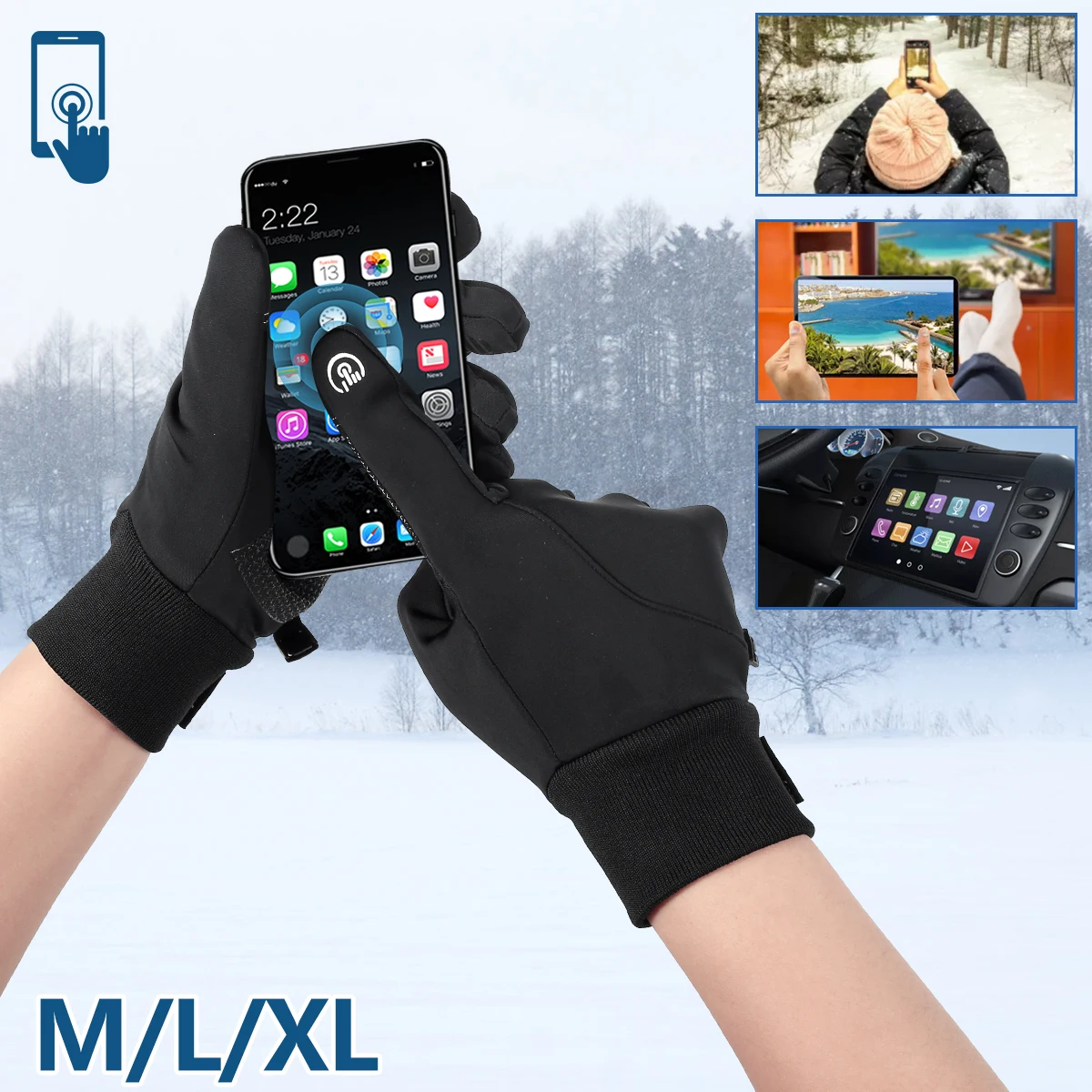 Winter Warm Gloves Anti Slip TouchScreen MTB Gloves for Driving Cycling Thermal Full Finger for Outdoor Sports Water-Resistant
Winter Warm Gloves Anti Slip TouchScreen MTB Gloves for Driving Cycling Thermal Full Finger for Outdoor Sports Water-Resistant