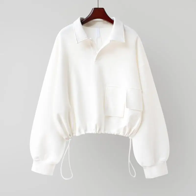 2021 sweatshirt women loose pullover drawstring high waist sweater thin Korean style long-sleeved short top coat female trend
2021 sweatshirt women loose pullover drawstring high waist sweater thin Korean style long-sleeved short top coat female trend