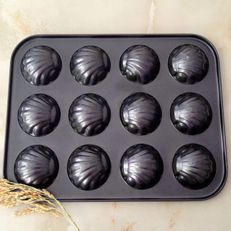 12 Units Shell Shape Baking Mold Madeleine Cake Pan Heavy Carbon Steel Nonstick Coating Bakeware Tools Oven Safe To 450F
12 Units Shell Shape Baking Mold Madeleine Cake Pan Heavy Carbon Steel Nonstick Coating Bakeware Tools Oven Safe To 450F