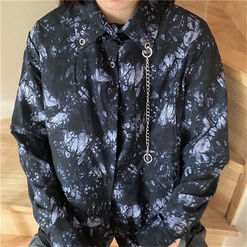 Spring Summer Korea Fashion tie-dye Shirt Blouse Women Retro Casual Loose Long Sleeve All-match Blouse Shirt Tops Blusas
Spring Summer Korea Fashion tie-dye Shirt Blouse Women Retro Casual Loose Long Sleeve All-match Blouse Shirt Tops Blusas