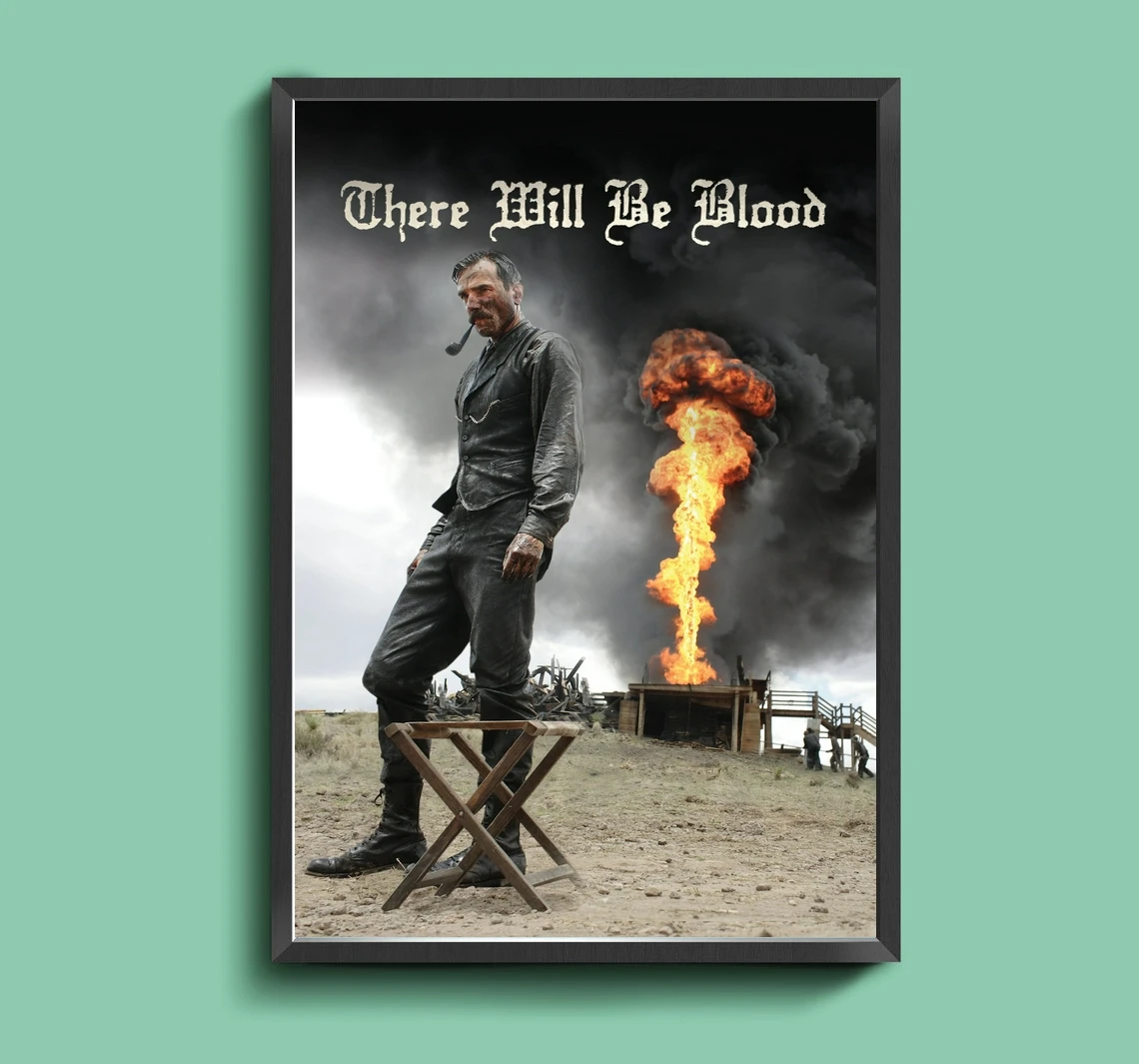 Там будет кровь, кинопостер, домашняя фотография, Классический кинопостер на холсте (без рамки)
Там будет кровь, кинопостер, домашняя фотография, Классический кинопостер на холсте (без рамки)