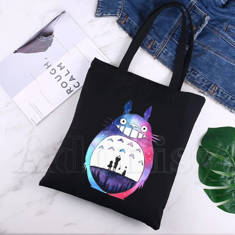 Totoro Unisex Handbags Custom Canvas Tote Bag Print Daily Use Reusable Travel Casual Shopping Bag Black
Totoro Unisex Handbags Custom Canvas Tote Bag Print Daily Use Reusable Travel Casual Shopping Bag Black