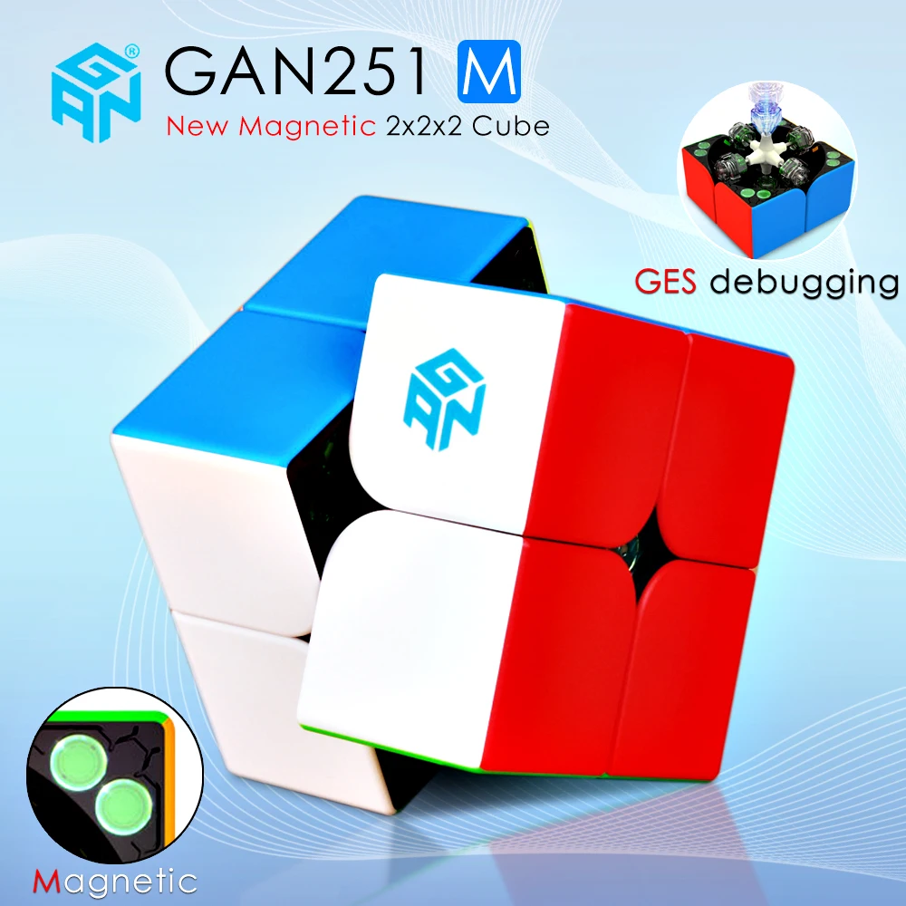 GAN251 M 2x2x2 Магнитный магический скоростной куб, профессиональные магнитные магниты, карманный кубик-головоломка, обучающая игрушка для детей...
GAN251 M 2x2x2 Магнитный магический скоростной куб, профессиональные магнитные магниты, карманный кубик-головоломка, обучающая игрушка для детей...