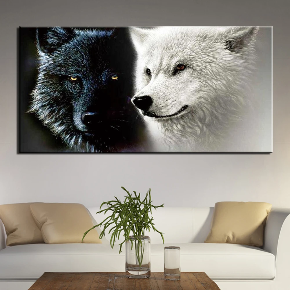 1 Panel Canvas Paintings Framework HD Prints Pictures Black And White Animal Wolf Poster Home Decor Living Room Wall Art
1 Panel Canvas Paintings Framework HD Prints Pictures Black And White Animal Wolf Poster Home Decor Living Room Wall Art