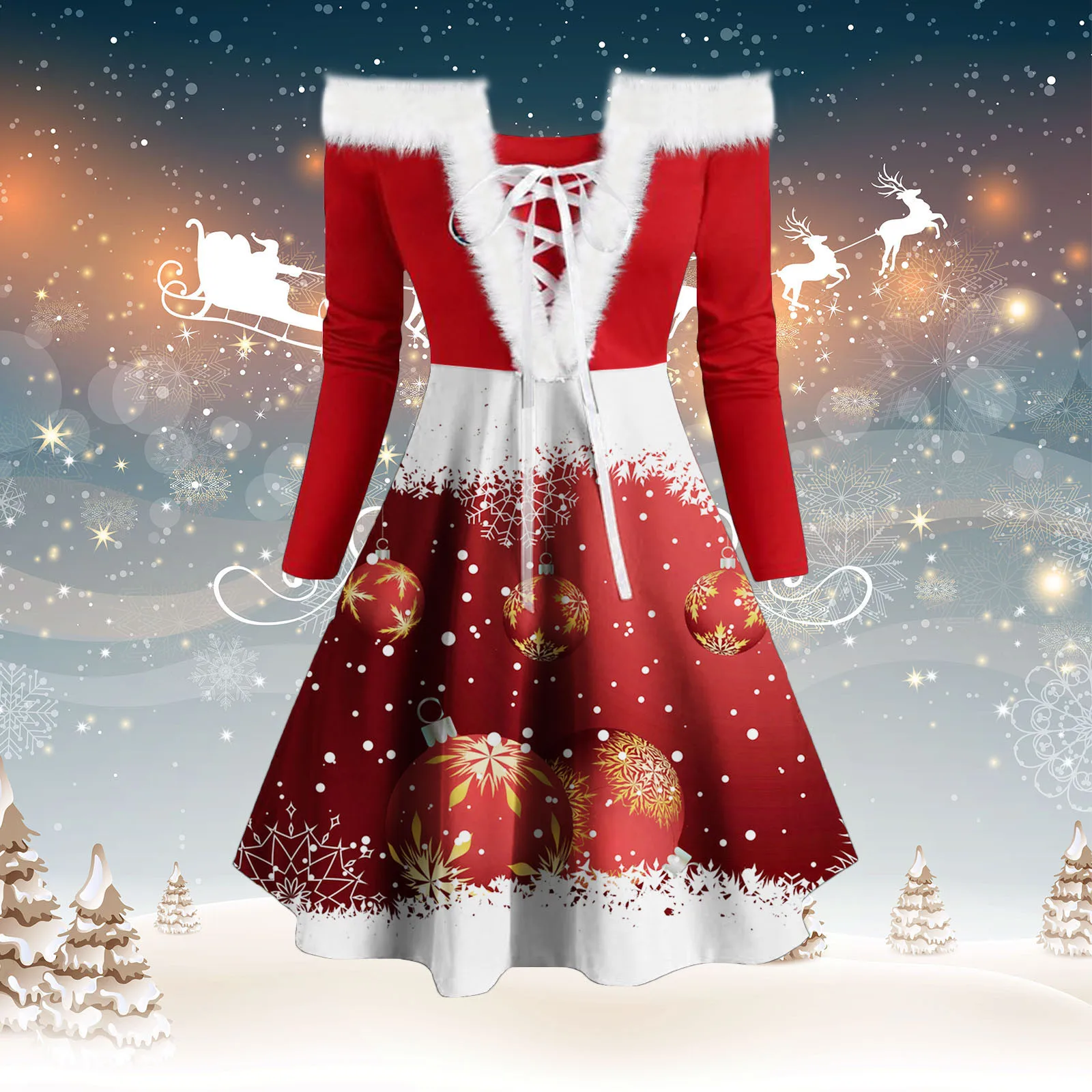 Christmas Party Dresses for Women Off Shoulder Corset Dress Snowflake & Snowman Print Fancy Dresses for Cocktail Party 
Christmas Party Dresses for Women Off Shoulder Corset Dress Snowflake & Snowman Print Fancy Dresses for Cocktail Party