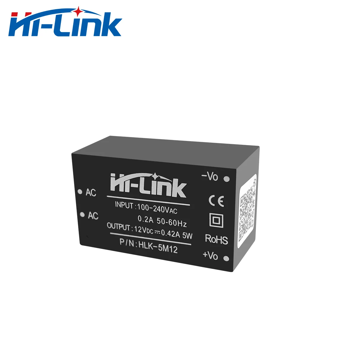Бесплатная доставка сертифицированно Евросоюзом 5W 12V 450ma HLK 5M12 источника питания