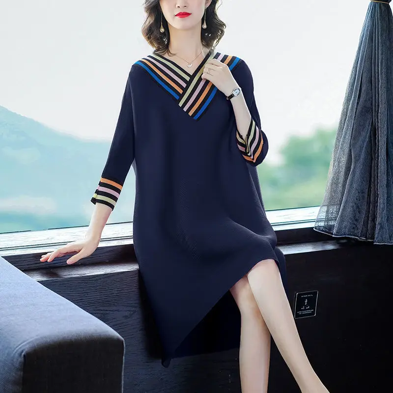 New Korean Version Plus Size Women'S Loose Fat Sister Temperament Dress Mid-Length Summer Bottoming Shirt
New Korean Version Plus Size Women'S Loose Fat Sister Temperament Dress Mid-Length Summer Bottoming Shirt