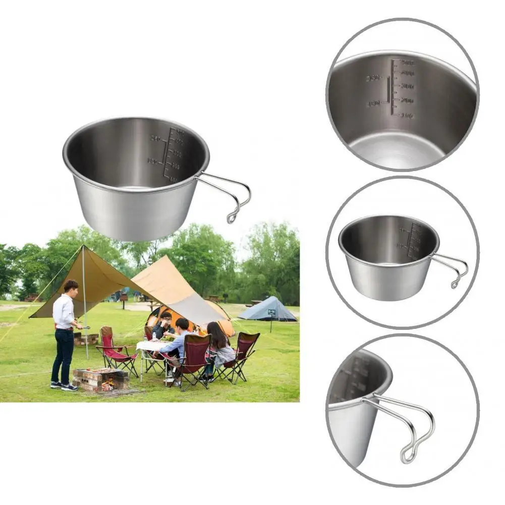 Stainless Steel 500ml Practical Camping Cookware Soup Bowl Outdoor Supplies Camping Rice Bowl Corrosion Resistant for Home
Stainless Steel 500ml Practical Camping Cookware Soup Bowl Outdoor Supplies Camping Rice Bowl Corrosion Resistant for Home