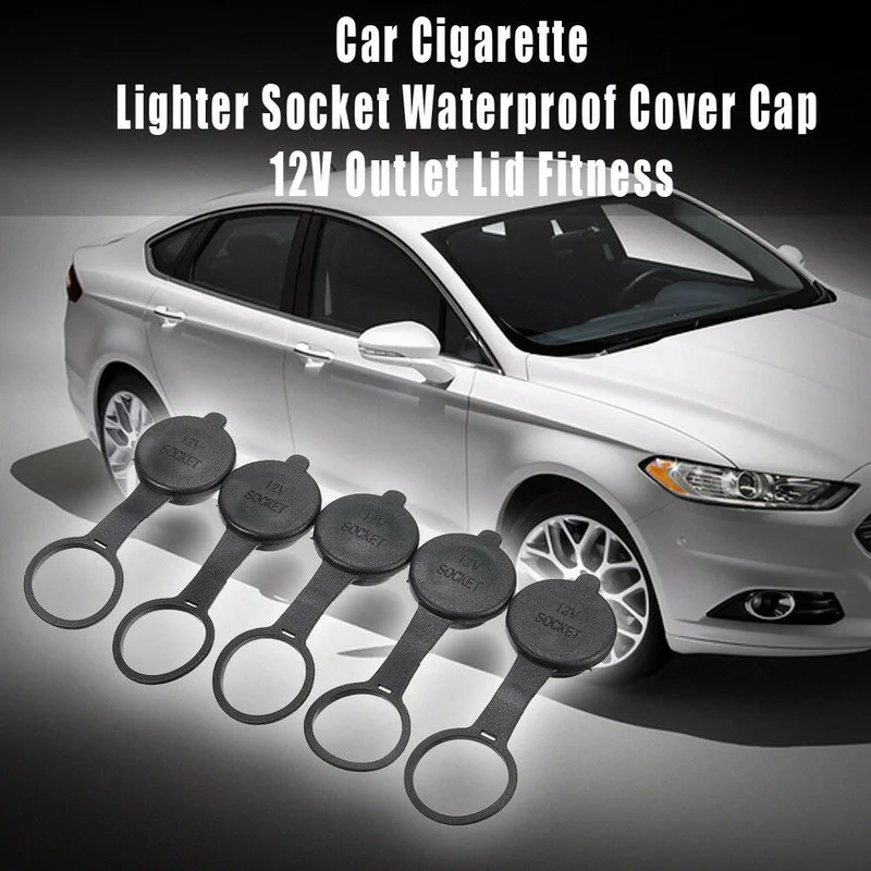 5pcs Car Cigarette Lighter Socket Waterproof Cover Caps 12V Outlet Lid Fitness Plastic Black Interior Parts Car Accessories
5pcs Car Cigarette Lighter Socket Waterproof Cover Caps 12V Outlet Lid Fitness Plastic Black Interior Parts Car Accessories