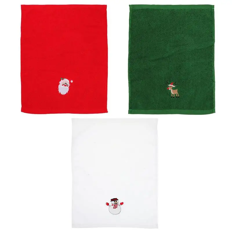 3 Pcs Comfortable Embroidery Supple Useful Decorative Towels Xmas Towels for Hotels
3 Pcs Comfortable Embroidery Supple Useful Decorative Towels Xmas Towels for Hotels
