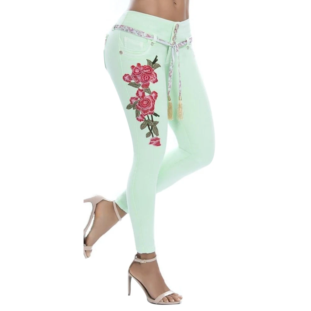 Plus Size Sexy Women Floral Embroidery High Waist Skinny Jeans Denim Long Pants Denim/ Polyester/ Spandex Women's Jeans S-5XL
Plus Size Sexy Women Floral Embroidery High Waist Skinny Jeans Denim Long Pants Denim/ Polyester/ Spandex Women's Jeans S-5XL