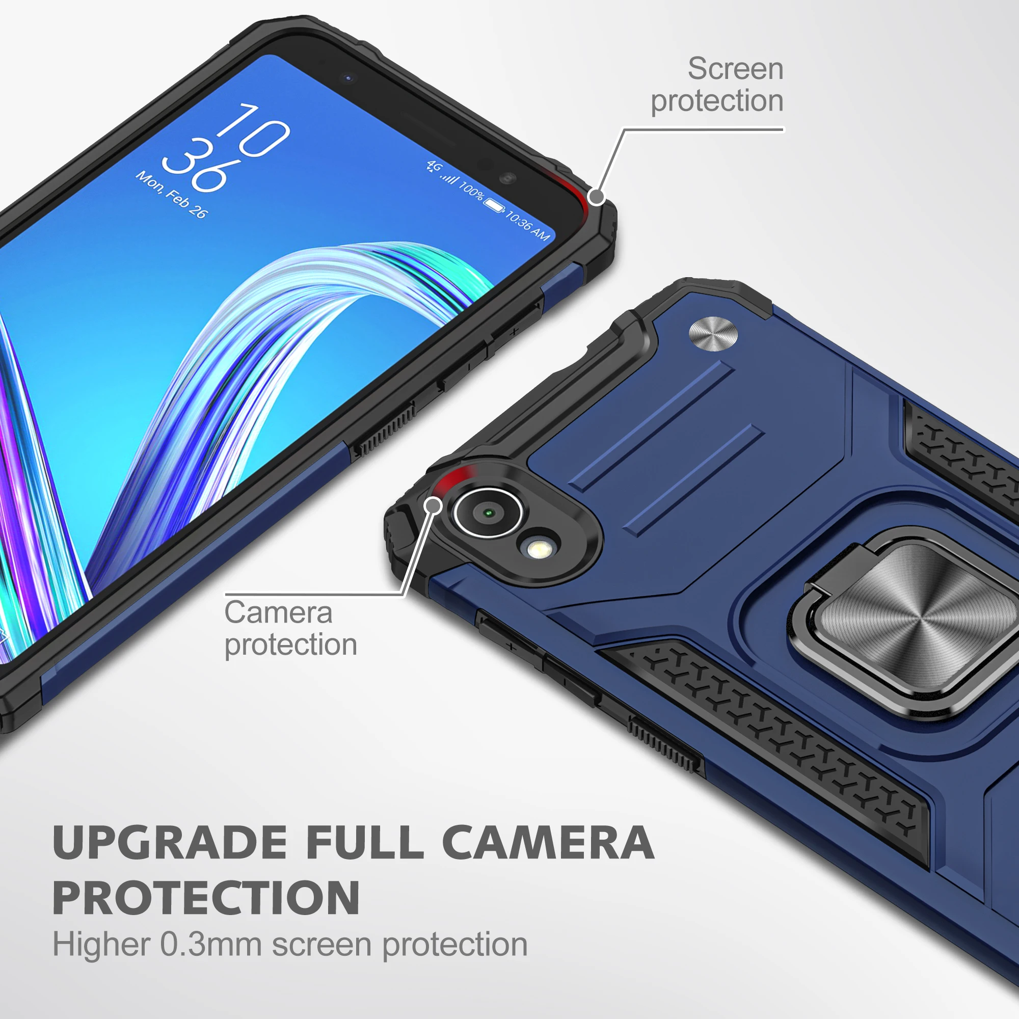 Бронированный противоударный чехол для телефона ASUS Zenfone 4 Max Pro M1 M2 Live L1 ZB601KL ZB602KL
