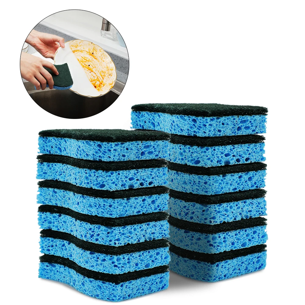 Heavy Duty Scrub Sponge Multi-Use Non-Scratch Anti-Grease Cellulose Reusable for Kitchen Dish Pan Bathroom Cleaning
Heavy Duty Scrub Sponge Multi-Use Non-Scratch Anti-Grease Cellulose Reusable for Kitchen Dish Pan Bathroom Cleaning