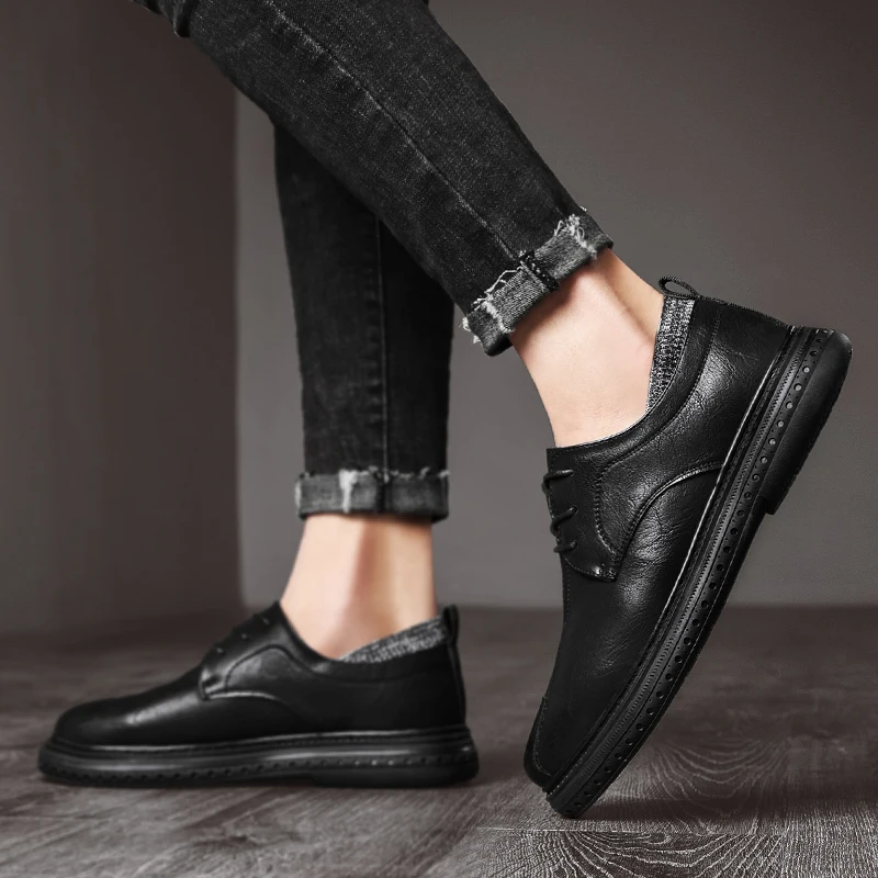 Summer Shoes Men Men Shoes Leather For Black Sneakers Sapato Masculino Casual Fashion Men's Classic Shoes-for-men
Summer Shoes Men Men Shoes Leather For Black Sneakers Sapato Masculino Casual Fashion Men's Classic Shoes-for-men