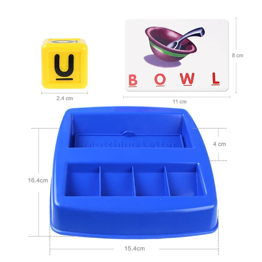 Early Education Toys Fun Learning Toys For Children Alphabet Letter Word Spelling Game for Kids Preschooler Learning Set W926