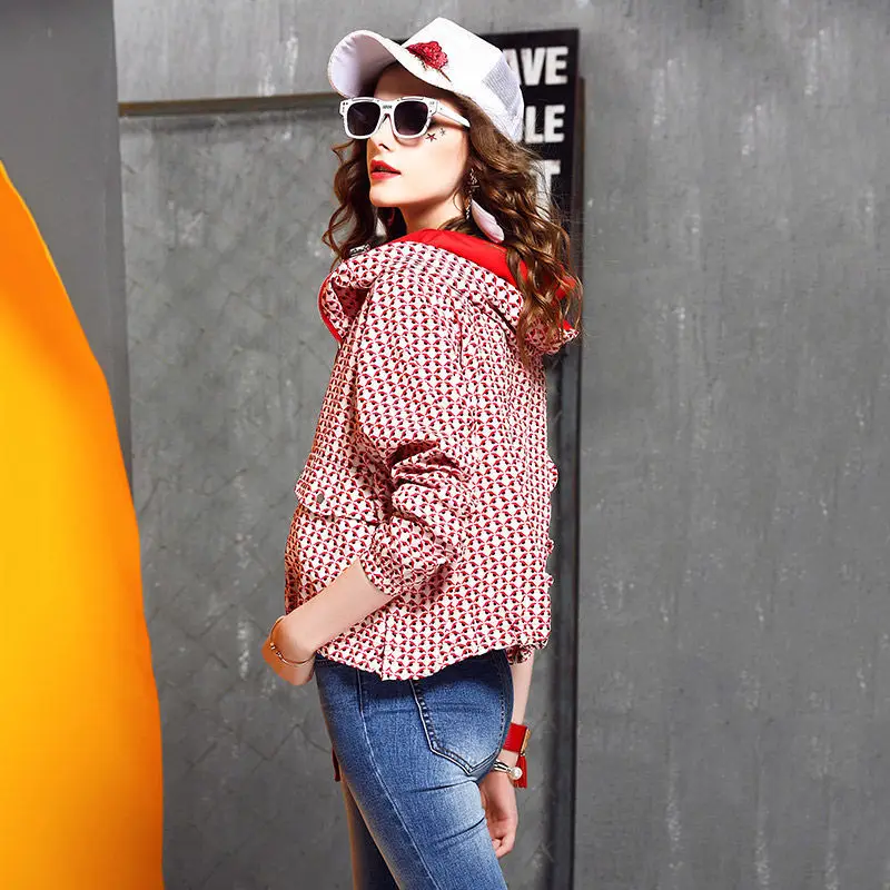 Jacket spring and autumn 2021 new women's short versatile hooded Baseball Jacket Women's wear
Jacket spring and autumn 2021 new women's short versatile hooded Baseball Jacket Women's wear