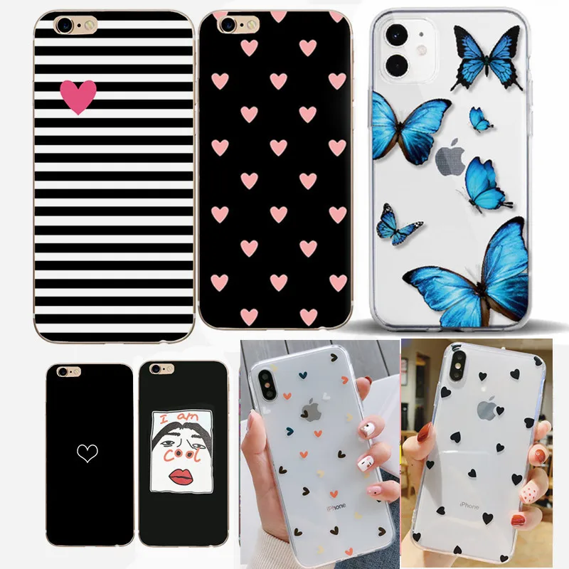 Case For iPhone 6 Flower Heart Soft Silicone Phone Cases Candy Colors Leaves Print Cover Coque For iPhone6 6s 7 8 Plus X 5 5S SE 
Case For iPhone 6 Flower Heart Soft Silicone Phone Cases Candy Colors Leaves Print Cover Coque For iPhone6 6s 7 8 Plus X 5 5S SE