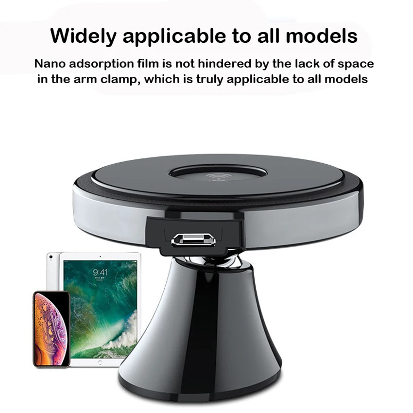 10W 360° Rotation Wireless Car Fast Charger Wireless Non-Magnetic Air Vent Car Holder For IPhone Samsung Xiaomi Q standard
10W 360° Rotation Wireless Car Fast Charger Wireless Non-Magnetic Air Vent Car Holder For IPhone Samsung Xiaomi Q standard
