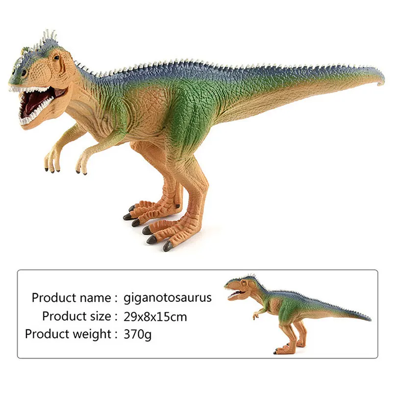 29cm Jurassic Giganotosaurus Dinosaur Action Toy Fallen Park Kingdom World 2 3 4 5 1 Figures Animal Model Kids Birthday Boy | Игрушки и