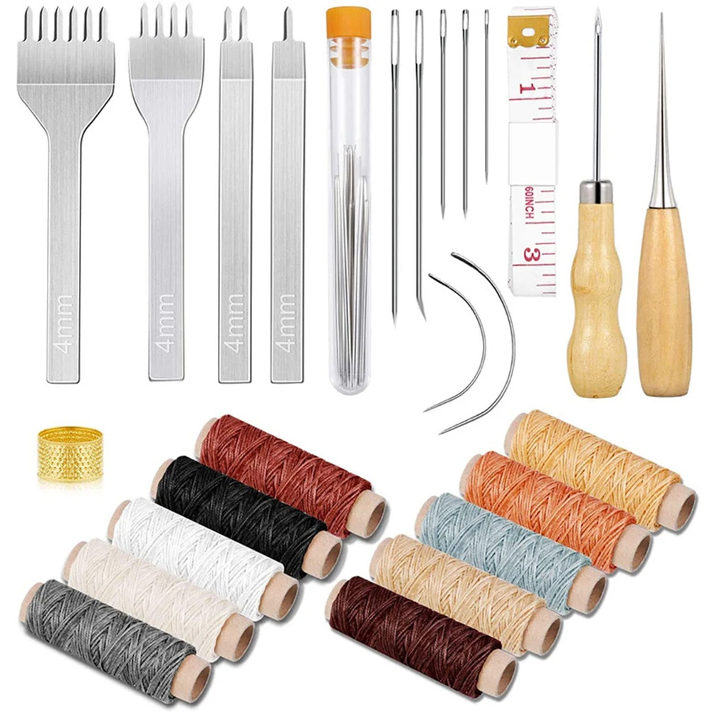 35PCS/Set Leather Sewing Tools Stitching Pouch Kit Hand Sewing Stitching Punch Carving Work Saddle Leathercraft Accessories
35PCS/Set Leather Sewing Tools Stitching Pouch Kit Hand Sewing Stitching Punch Carving Work Saddle Leathercraft Accessories