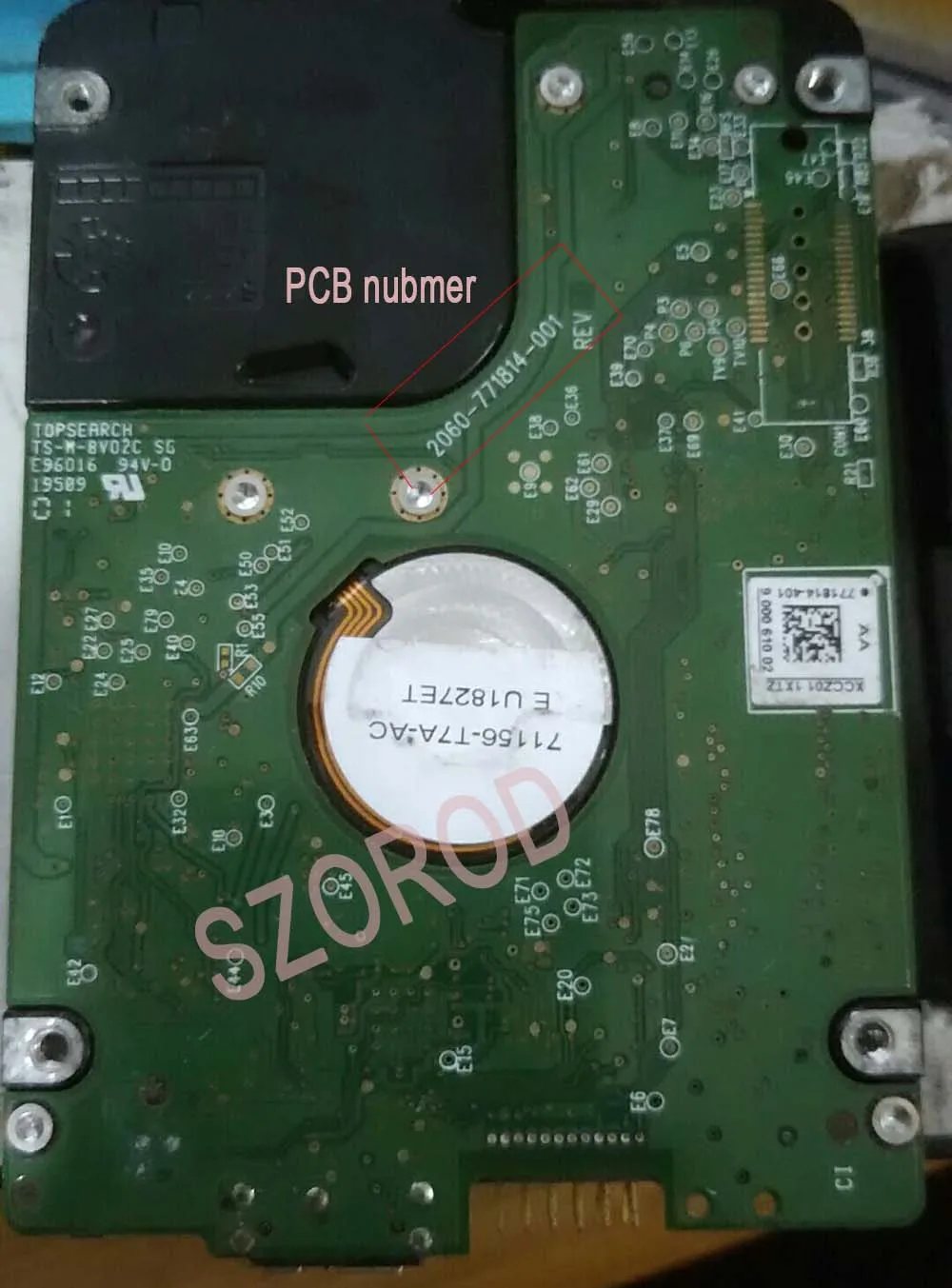 2060-771814-001 REV A/P1 Hard Drive PCB Logic Board for WD 2.5 USB Hard Disk Repair Data Recovery Parts
2060-771814-001 REV A/P1 Hard Drive PCB Logic Board for WD 2.5 USB Hard Disk Repair Data Recovery Parts