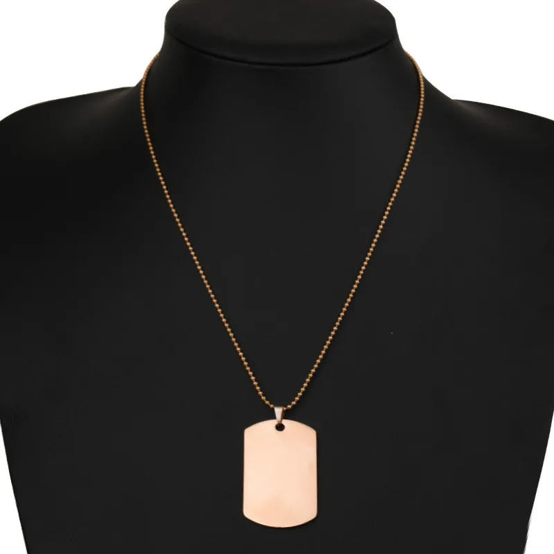 Stainless Steel Jewelry Niche-Men's Hip Hop Necklace Tags Tags
Stainless Steel Jewelry Niche-Men's Hip Hop Necklace Tags Tags