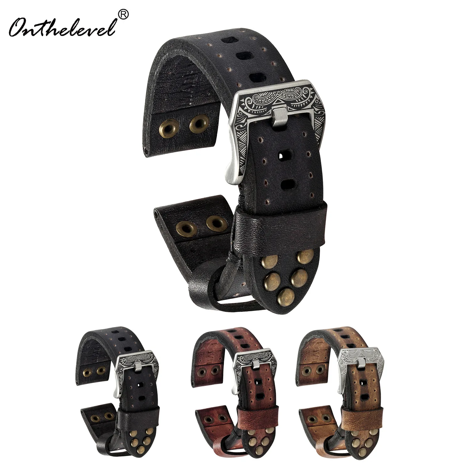 18MM&20MM&22MM&24MM Watch Band 2021 Newest High-quality Retro Nailed Hand-made Colored Strap with Carved Buckle Strap
18MM&20MM&22MM&24MM Watch Band 2021 Newest High-quality Retro Nailed Hand-made Colored Strap with Carved Buckle Strap