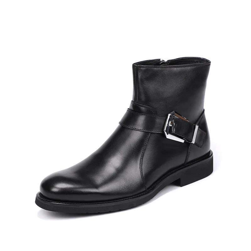 New Vintage Round Toe Men Shoes Zipper Buckle Strap Genuine Cow Leather Ankle Boots Work Dress Motorcycle Boots G117
New Vintage Round Toe Men Shoes Zipper Buckle Strap Genuine Cow Leather Ankle Boots Work Dress Motorcycle Boots G117