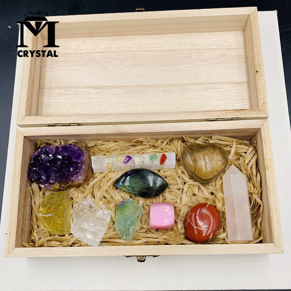 Natural rough crystal stone gemstone mineral specimen healing Reiki quartz rock Amethyst cluster Citrine Wooden box suit gift
Natural rough crystal stone gemstone mineral specimen healing Reiki quartz rock Amethyst cluster Citrine Wooden box suit gift