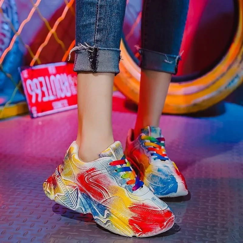 Hjwsfdcai Women Graffiti Shoes For Woman Lace-Up Platform Sneaker Lasdies Non-Slip Comfortable Casual Shoes Breathable Fashion
Hjwsfdcai Women Graffiti Shoes For Woman Lace-Up Platform Sneaker Lasdies Non-Slip Comfortable Casual Shoes Breathable Fashion