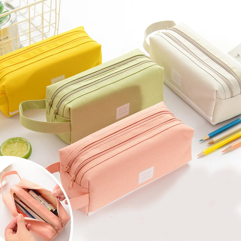 Two Layers Pencil Case Large Capacity Multiple Styles Canvas Material for Boys and Girls Pencil Bag School Box Pencils Pouch
Two Layers Pencil Case Large Capacity Multiple Styles Canvas Material for Boys and Girls Pencil Bag School Box Pencils Pouch