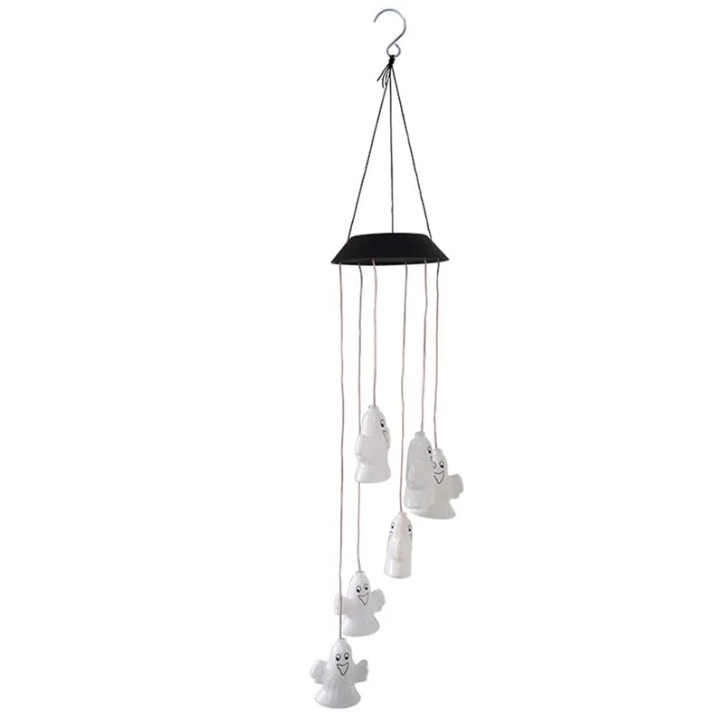 Solar Powered Ghost Wind Lights, Solar Wind Chimes Light Waterproof Halloween Decorations Outdoor Lights Ghost Decor 
Solar Powered Ghost Wind Lights, Solar Wind Chimes Light Waterproof Halloween Decorations Outdoor Lights Ghost Decor