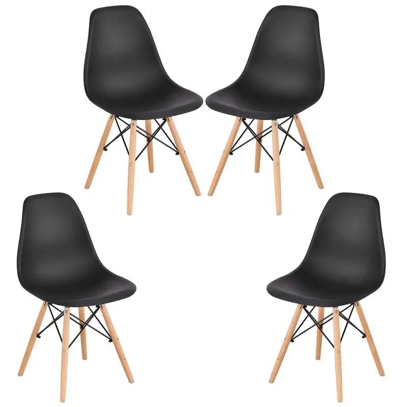 4Pcs Modern Dining Chair Solid Wood Plastic Padded Seat Kitchen Chair For Dining Room Wood Legs Chairs Coffee Chairs HWC
4Pcs Modern Dining Chair Solid Wood Plastic Padded Seat Kitchen Chair For Dining Room Wood Legs Chairs Coffee Chairs HWC