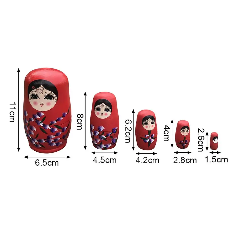 5PCS/Set Wooden Russian Nesting Dolls Wooden Stacking Matryoshka Dolls Baby Girl Toy Gifts Room Decoration
5PCS/Set Wooden Russian Nesting Dolls Wooden Stacking Matryoshka Dolls Baby Girl Toy Gifts Room Decoration