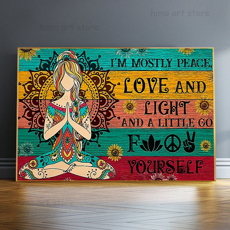 Cartoon Yoga Girl Canvas Painting Poster Peace Love Wall Art Cartoon Prints Yoga Meditation Wall Art Picture sport Room Decor
Cartoon Yoga Girl Canvas Painting Poster Peace Love Wall Art Cartoon Prints Yoga Meditation Wall Art Picture sport Room Decor