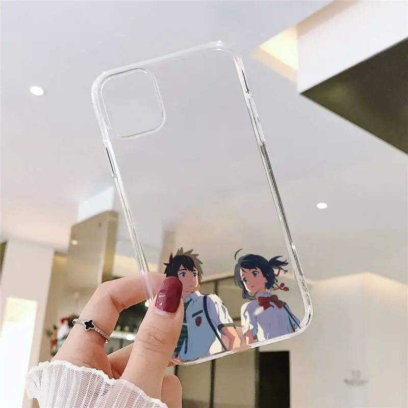 Anime your name cartoon Phone Case Transparent for iPhone 6 7 8 11 12 s mini pro X XS XR MAX Plus SE cover funda
Anime your name cartoon Phone Case Transparent for iPhone 6 7 8 11 12 s mini pro X XS XR MAX Plus SE cover funda