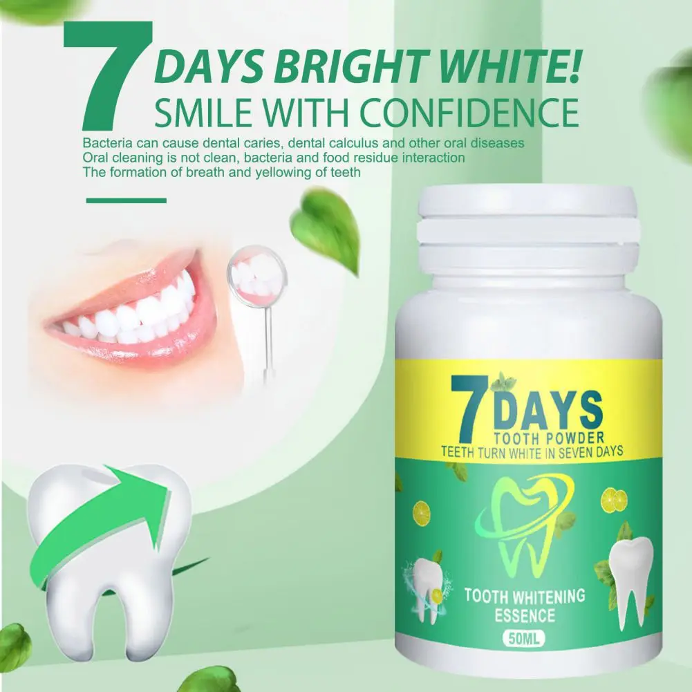 50ml Teeth Whitening Powder Remove Plaque Stains Clean Oral Hygiene Whiten Teeth Fresh Breath Oral Hygiene Dental Tools Y
50ml Teeth Whitening Powder Remove Plaque Stains Clean Oral Hygiene Whiten Teeth Fresh Breath Oral Hygiene Dental Tools Y