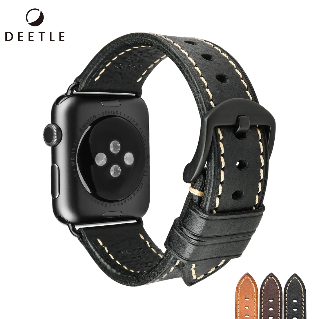 Luxury Genuine Leather Watchband for Apple Watch Band 44mm 40mm 42 mm 38MM Sport Bracelet for iWatch Strap Series 6 SE 5 4 3 2 1
Luxury Genuine Leather Watchband for Apple Watch Band 44mm 40mm 42 mm 38MM Sport Bracelet for iWatch Strap Series 6 SE 5 4 3 2 1