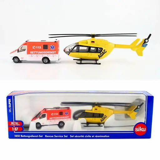 Siku 1850/Diecast Metal Model/1:87 Scale/Ambulance Rescue service set/Educational Toy Car/Gift For Children/Collection
Siku 1850/Diecast Metal Model/1:87 Scale/Ambulance Rescue service set/Educational Toy Car/Gift For Children/Collection
