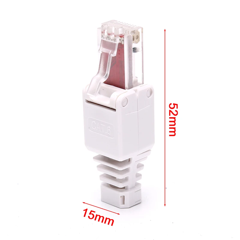 1Pc High Quality No Crimp Connectors Ethernet Cable Tool-less Crystal Head Plug CAT6 RJ45 Connector
1Pc High Quality No Crimp Connectors Ethernet Cable Tool-less Crystal Head Plug CAT6 RJ45 Connector