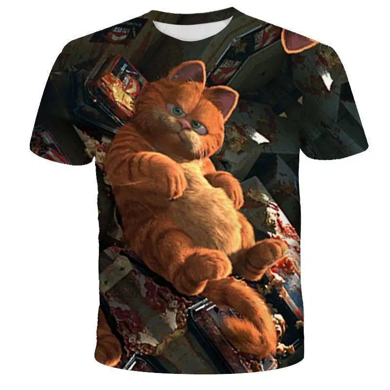Camiseta New 2020 Summer New Children T -Shirt Casual Cartoon Garfield Print Tshirt With Garfield Boy /Girl Shirt Streetwear 
Camiseta New 2020 Summer New Children T -Shirt Casual Cartoon Garfield Print Tshirt With Garfield Boy /Girl Shirt Streetwear