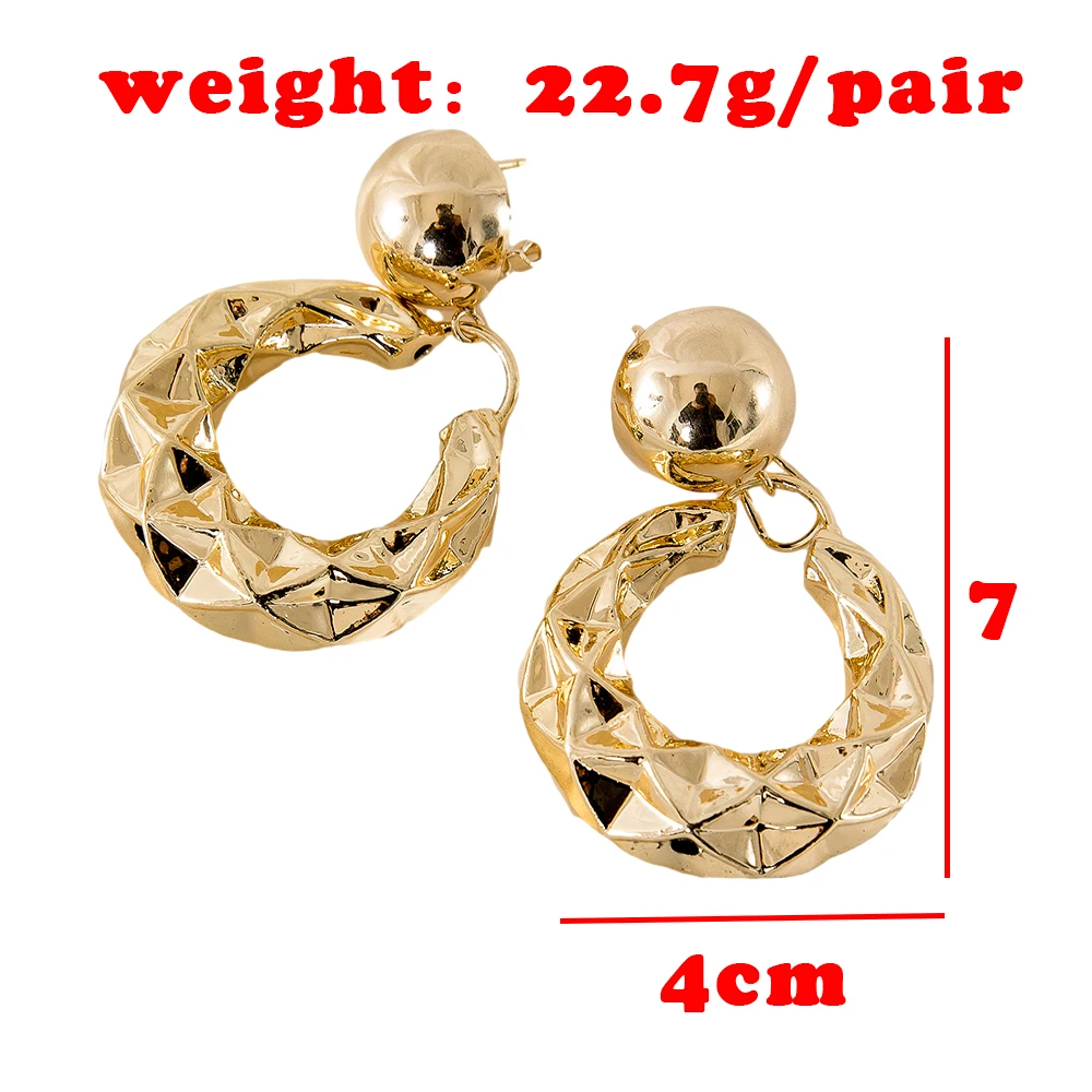 Rhombic Surface Shaped Exquisite Style Golden Color Copper Necklace And Earrings Jewelry Set For Women Customize Accept
Rhombic Surface Shaped Exquisite Style Golden Color Copper Necklace And Earrings Jewelry Set For Women Customize Accept