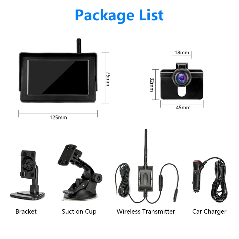 4.3 '' Wireless Backup Camera TFT LCD Car Monitor Reversing Camera Waterproof Parking for Pickup Truck Rear View Camera Monitor
4.3 '' Wireless Backup Camera TFT LCD Car Monitor Reversing Camera Waterproof Parking for Pickup Truck Rear View Camera Monitor