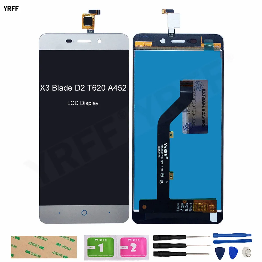 LCD For ZTE Blade X3 Blade D2 A452 T620 LCD Display Touch Screen Digitizer Assembly Replacment LCD Panel Lens Sensor
LCD For ZTE Blade X3 Blade D2 A452 T620 LCD Display Touch Screen Digitizer Assembly Replacment LCD Panel Lens Sensor