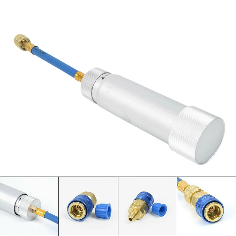 UV03QC12L R134A 2 OZ Car Female Oil Dye Injector A/C Adapter Turn Filler Hand Pressure Tool
UV03QC12L R134A 2 OZ Car Female Oil Dye Injector A/C Adapter Turn Filler Hand Pressure Tool