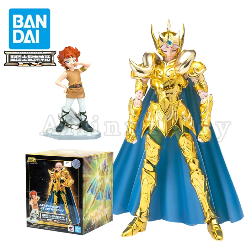 

BANDAI 18cm Action Figure Saint Seiya Cloth Myth EX Aries Mu Revival Version Anime Model For Gift Free Shipping