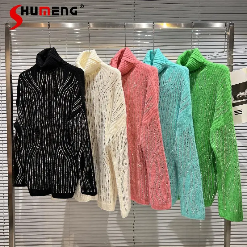 All-Matching Solid Color Diamond Pullover Sweater for Ladies 2021 Winter New Fashion High Collar Long Sleeve Knitted Top Female
All-Matching Solid Color Diamond Pullover Sweater for Ladies 2021 Winter New Fashion High Collar Long Sleeve Knitted Top Female